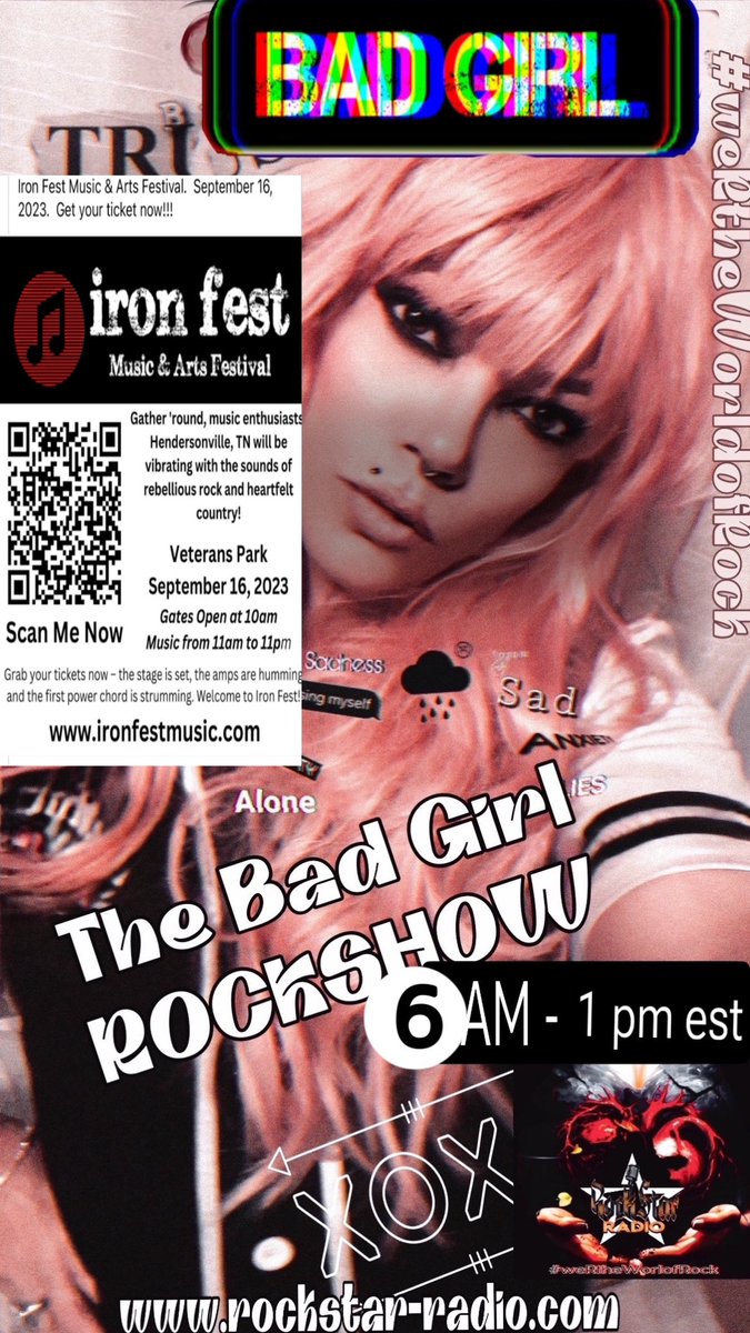 Technical difficulties this am due to the storm ⛈️ Good Am MeTaLMaNiAcS and ROCKSTARS💋⭐️ we are straight Now and #thebaadgirlrockshow is On Now

⭐️⭐️⭐️⭐️⭐️⭐️⭐️⭐️⭐️⭐️⭐️⭐️⭐️⭐️
RockStar-Radio 
rockstarradiostation.org
#wertheworldofrock
#homeofthebadgirlofficial
#heartradio