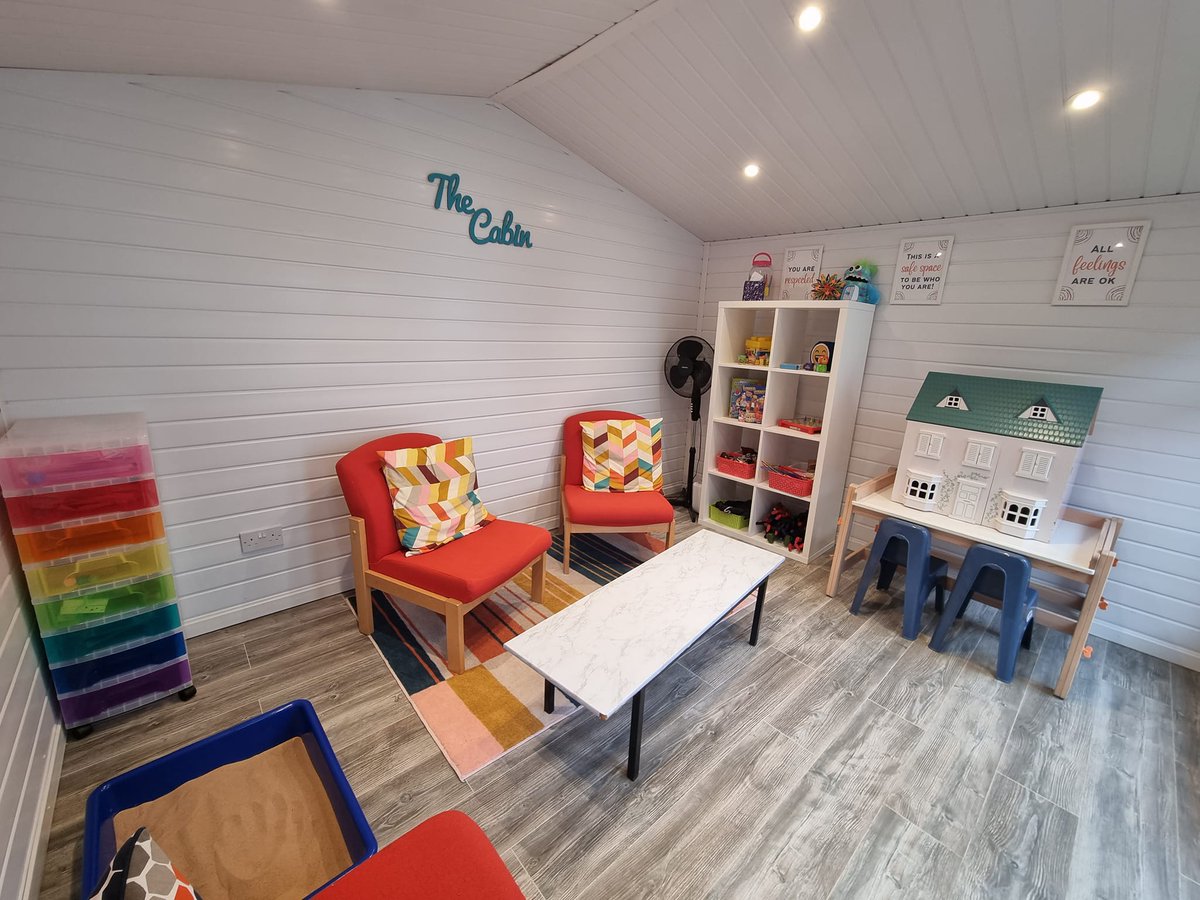 We need to be better at updating here!! Have had a busy morning with sessions and an afternoon of podcast recording (will share more details soon).  More sessions this afternoon in our lovely little cabin space...we had a reshuffle of layout recently.  What do you think?