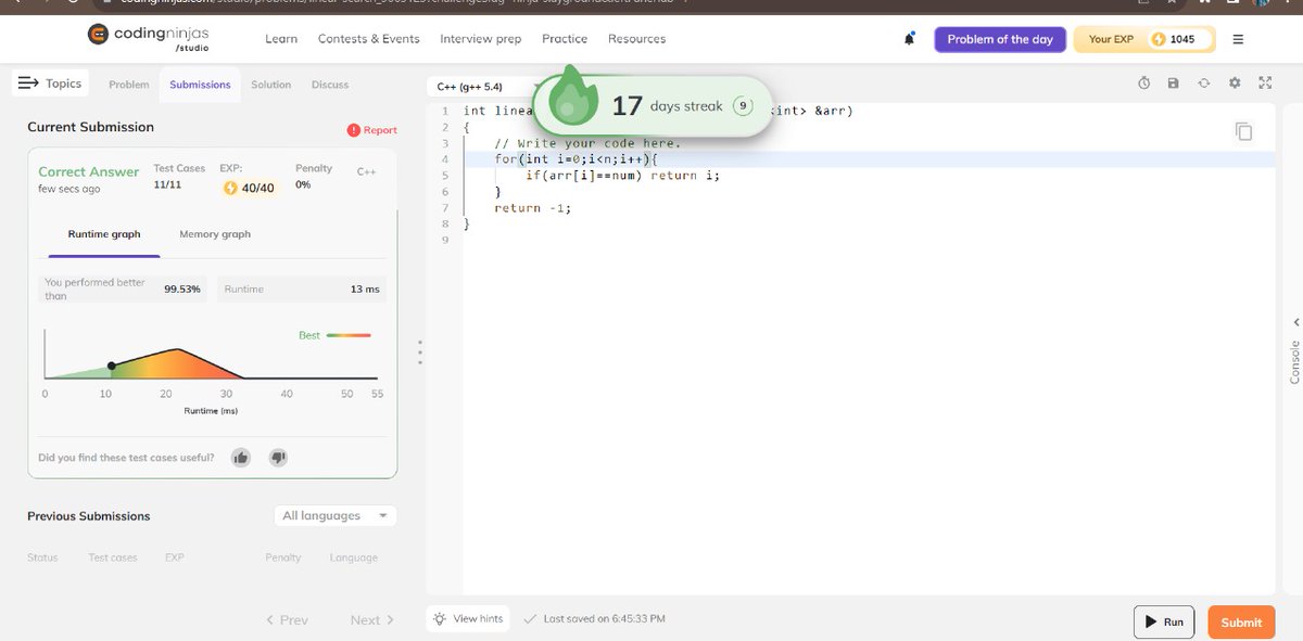 dashingboy10101's tweet image. Day 17 Problem #NinjaSlayground

#CodingNinjasOff
@CodingNinjasOff
@drinkslaycoffee