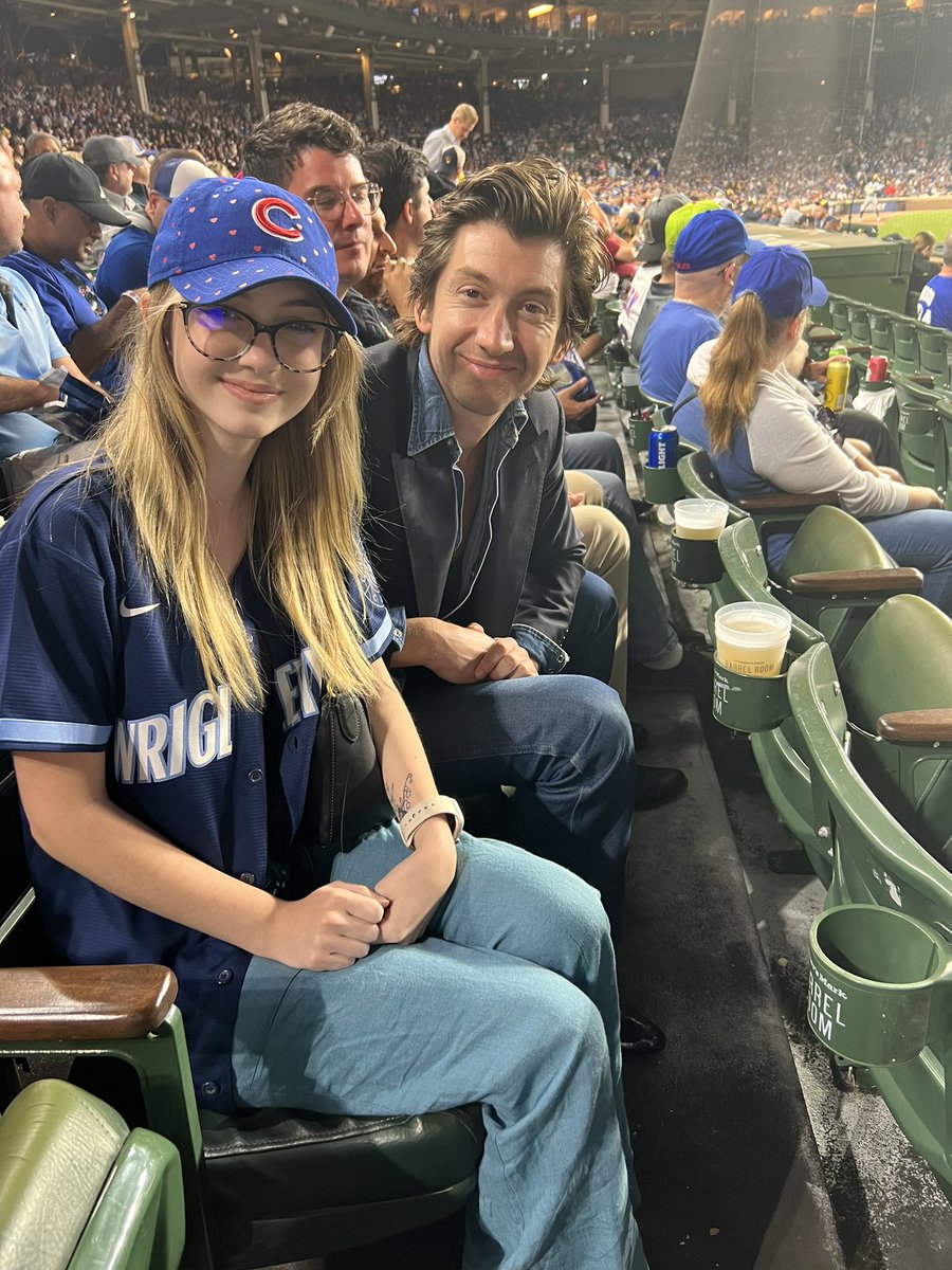 whatisalext's tweet photo. alex turner watched a baseball game today https://t.co/3MHqdkLsHo