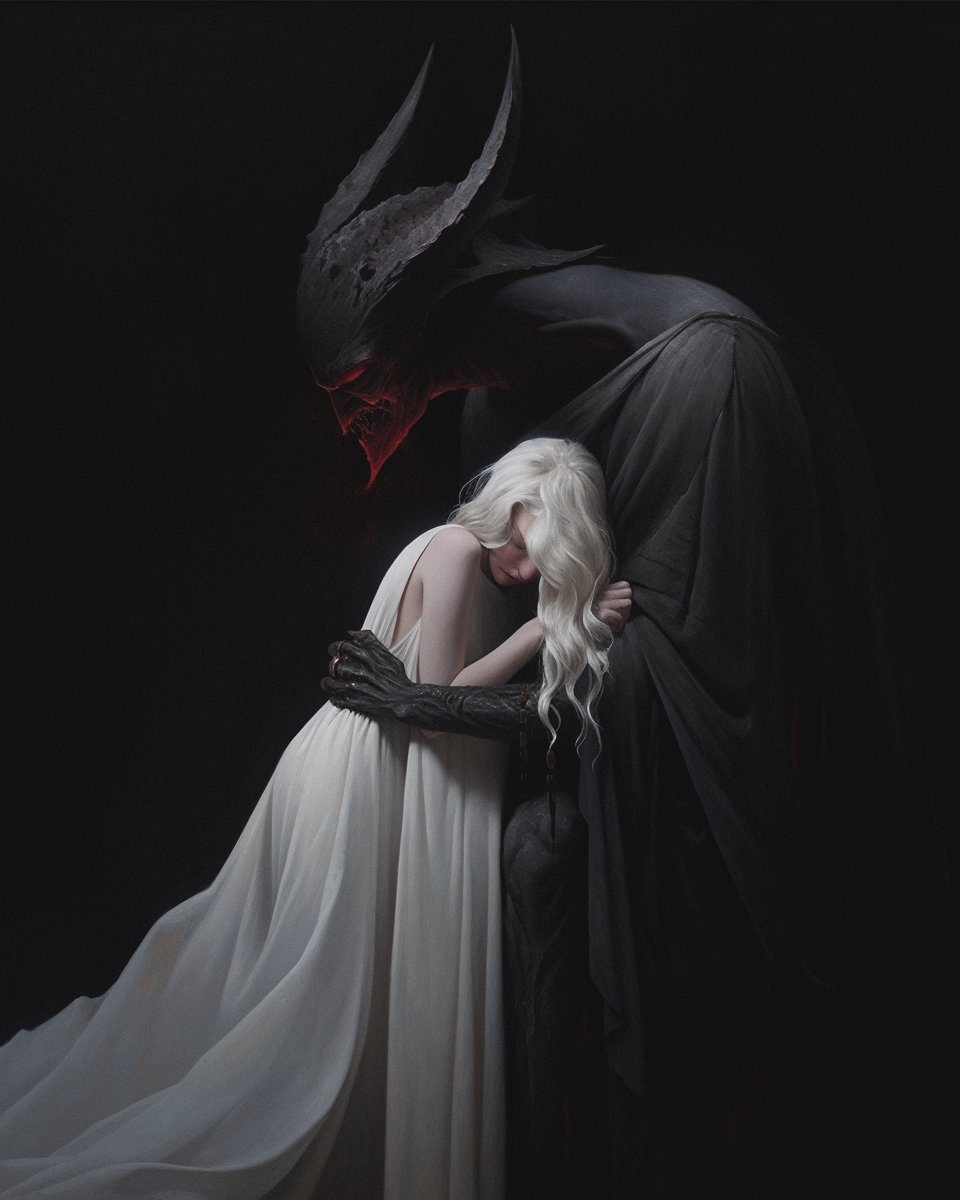 aiartjosie's tweet photo. Cradled in the Devil's Embrace
#aiart #aiartcommunity #midjourney https://t.co/kfbzhgSU8a