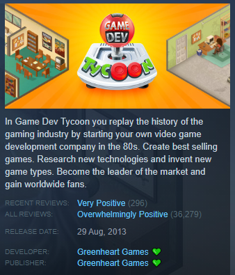 Game Dev Tycoon on Steam