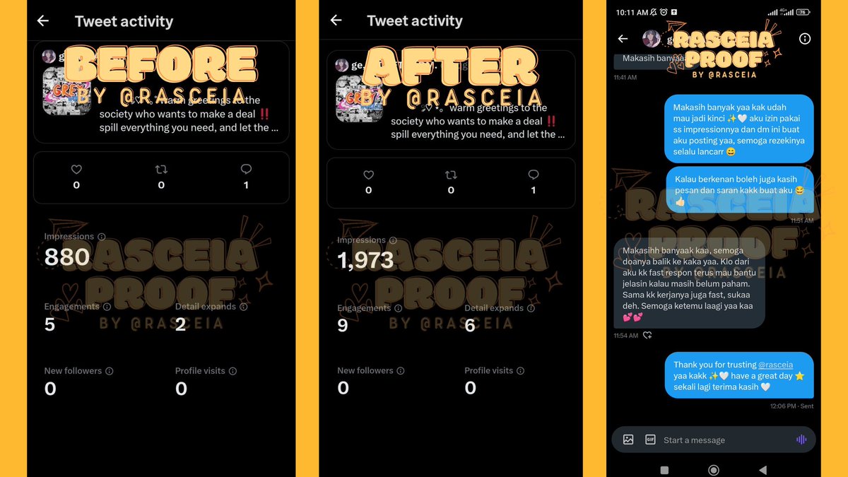 Akun kamu udah centang biru tapi impressionnya masih dikit? Yuk aku bantu buat naikin! Aku open jasa boosting tweet impression cuma 7k aja dapet 1000 impression per tweet/post loh! Makin banyak makin murah ✨

💸 all e-wallet / qris
📩 wa.me/6285173488028

#zonauang