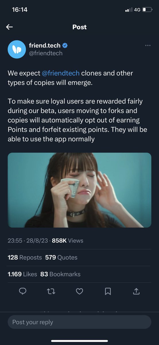 0xNordian's tweet image. I prefer an open, decentralised ecosystem that fosters the creation of thousands of apps rather than a Web2 centralised approach.

Ironically, @friendtech expects “clones or other types of copies…”. I wonder how should I consider them respect to #bitclout 🤔