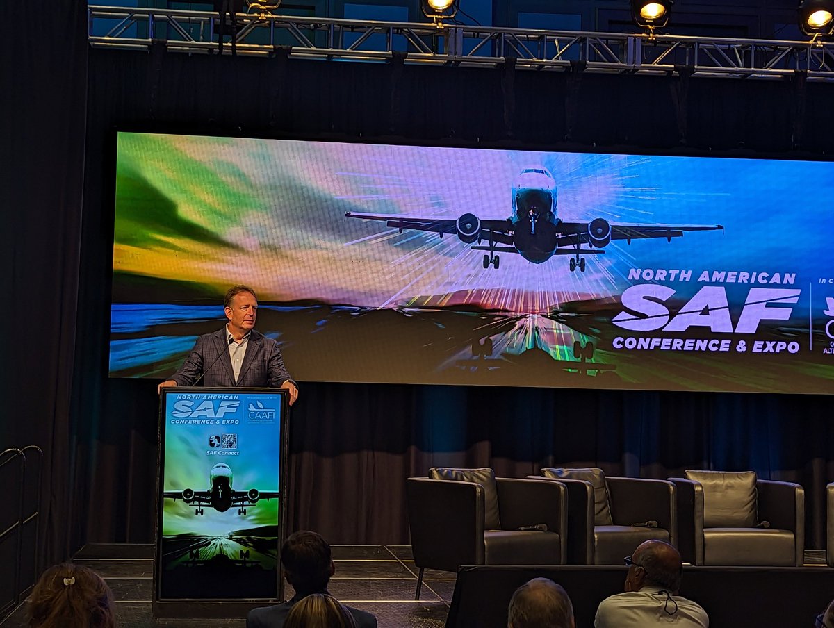 iowafuel's tweet photo. At North American #SAF Conference, @GPREINC CEO Todd Becker says policy is key for SAF to take off. Biggest available SAF feedstock is decarbonized #ethanol. Using @argonne GREET model to score SAF is key. https://t.co/UGrXsiaAVG