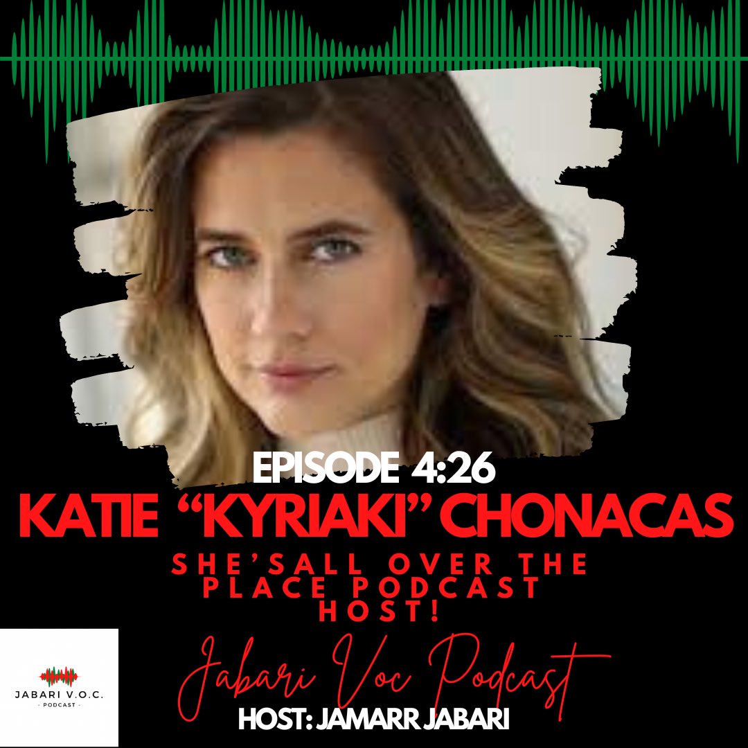The return of Katie Chonacas in my podcast! She’s an actor and musician. She was in righteous  kill, law and order, always sunny in Philadelphia, bad Lieutenant! Her platform @shesallovertheplacePodcast is one of the top podcast in the world.  Be on the look out this week!