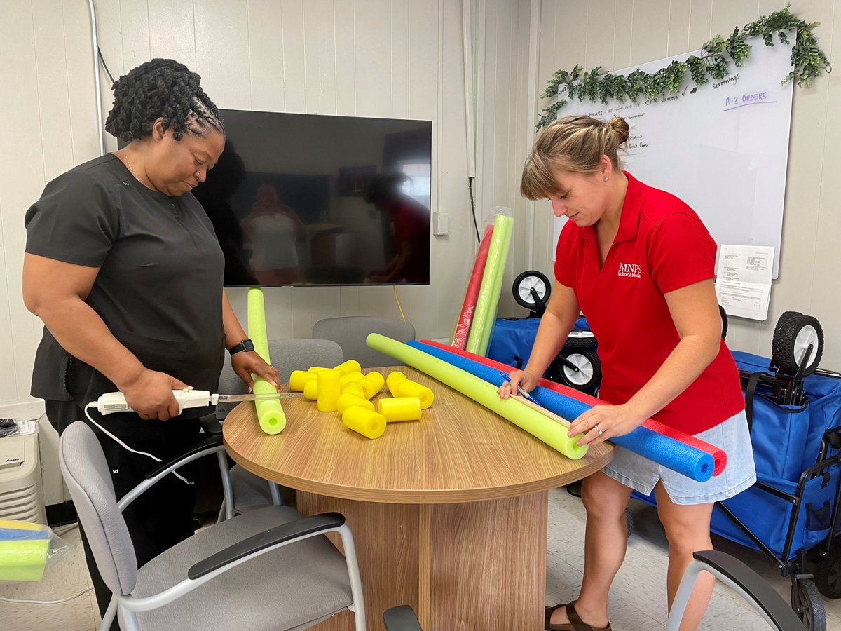 @MNPS_kidshealth team creating wound packing kits for upcoming trainings. @MetroSchools @CommAchieves @MNPS_Attendance @DrWilliams711 @mspringer07