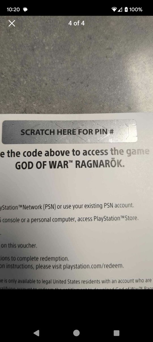 Would anyone like to buy a copy of #GodofWarRagnarök for PS5 it's a digital copy, came with my PS5 but I have no interest in playing it. Code hasn't been scratched off. #PS5 #digitalcopy
