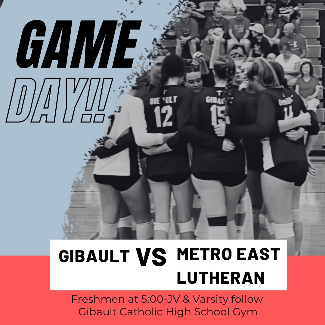 ‼️GAME DAY‼️ first home game of the season vs Metro East Lutheran. Freshmen start at 5:00. Come out and support the Hawks as they fight to lock in another ‘W’. #gibaultproud