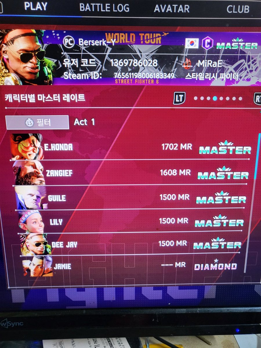 Operation of the main characters Honda and zangief gets boring. So I decided to play deejay, which I had thought of before, and I thought I should succeed in mastering and practice the main character again.