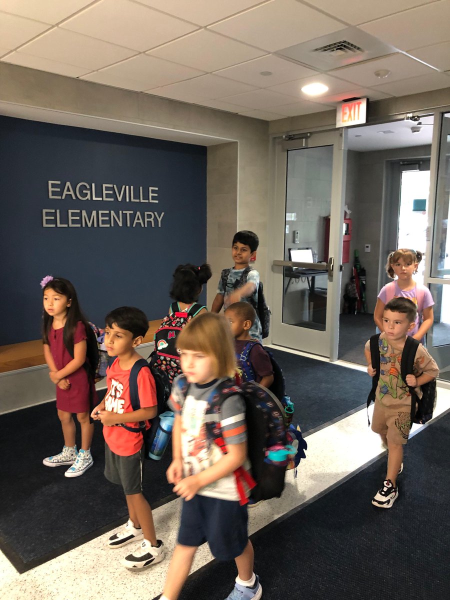 Methacton's tweet photo. Happy First Day of School, Eagleville! #MSDBack2School https://t.co/ZeIrRbS9qG