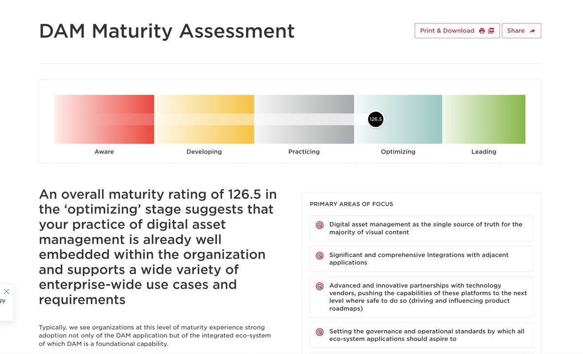 We are excited to introduce ICP’s interactive #DAMMaturity Assessment tool. Complete the assessment and discover your overall DAM maturity, with specific scores across People, Process and Technology, with tailored recommendations for improvements: bit.ly/3EkswGh