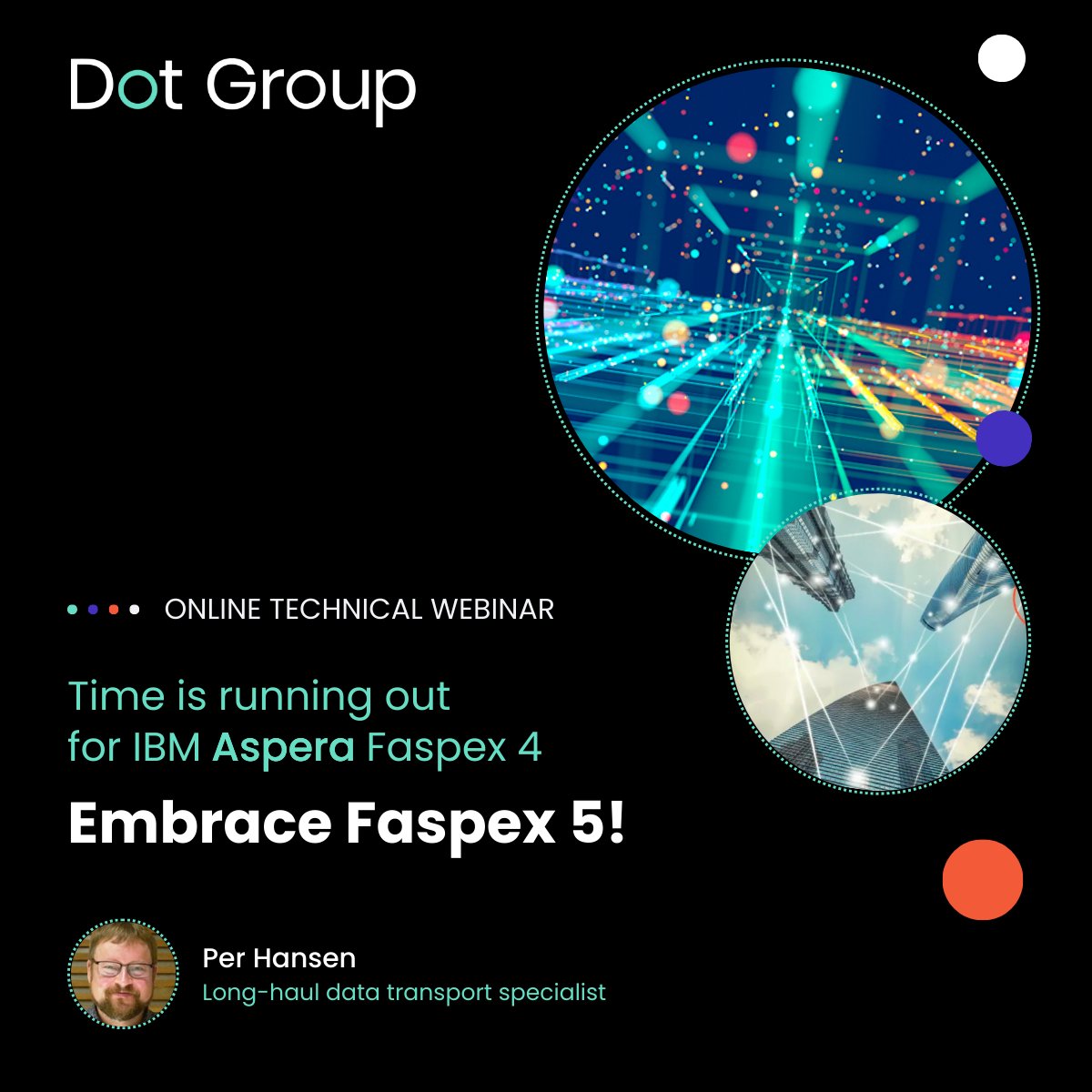 Head here to get involved in our technical webinar on 6 September, which will cover the end of support for #Faspex4 and introduce the powerful and innovative #Faspex5. Register at: dotgroup.co.uk/time-is-runnin… #PoweredByIBMAspera #MediaSupplyChain #TheDataExperts #IBMAspera