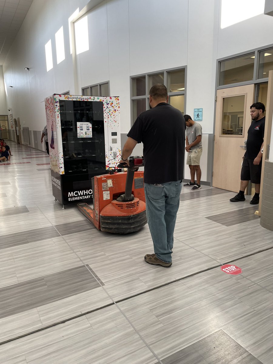 CFBEducationalFoundation (@cfbisdef) on Twitter photo ✔️Book Vending Machine Palooza Day✔️
It’s in! <a href="/McWhorterES/">McWhorter ES</a> has a new family member 📚👏🌟 TY to @CFBFacilities for your special delivery 🥰
<a href="/EldredgeWendy/">Wendy Eldredge</a> <a href="/gagirl_cks/">Christy Spivey</a> <a href="/WarriorGoof/">Luke Erlenbusch</a> <a href="/parnell_dawn/">Dawn Parnell</a> ✔️Book Vending Machine Palooza Day✔️
It’s in! <a href="/McWhorterES/">McWhorter ES</a> has a new family member 📚👏🌟 TY to @CFBFacilities for your special delivery 🥰
<a href="/EldredgeWendy/">Wendy Eldredge</a> <a href="/gagirl_cks/">Christy Spivey</a> <a href="/WarriorGoof/">Luke Erlenbusch</a> <a href="/parnell_dawn/">Dawn Parnell</a>