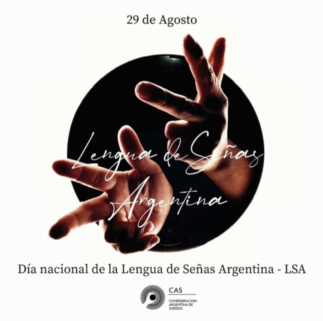 marthaguima's tweet photo. 29 de Agosto: día nacional de la Lengua de Señas Argentina.
#LenguaViva 
#ComunidadSorda
#Derechos https://t.co/9jDdFKlRSO