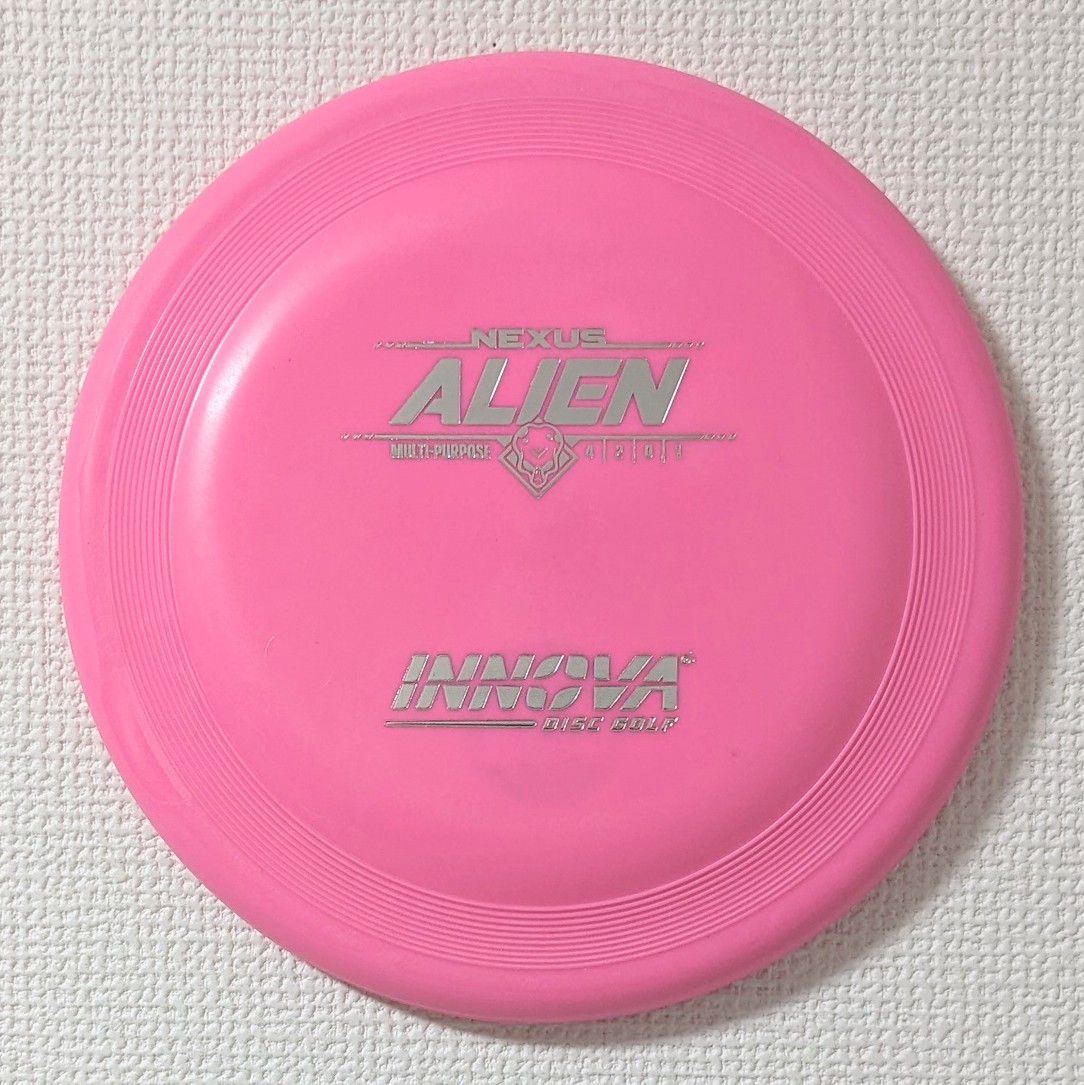 CozyDisc's tweet photo. 【ディスクゴルフ】
INNOVA
Nexus
Alien
4 / 2 / 0 / 1

新モデル"エイリアン"の
新素材”ネクサス”が入荷しました♪

DXより耐久性があり、XTに似たグリップ感です
是非お試しください！

https://t.co/qCN4WfySQH https://t.co/RQ5sj27nKU