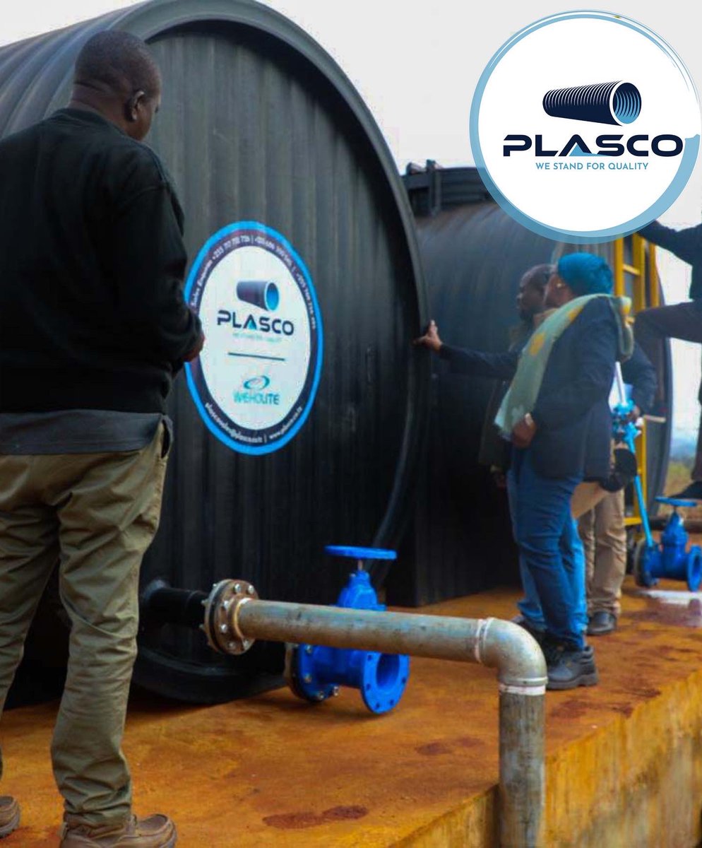 plascoltd's tweet photo. Eng. Ruth Koya, Chairperson of RUWASA, was impressed with the Kitai Water Project's success in Mbinga, Ruvuma Region.
Traditional concrete tanks used to delay access to clean water. With Plasco's Weholite technology, we're turning the tide.
#Weholite #Plasco #Megapipes #TZ https://t.co/icc6aMDfVP