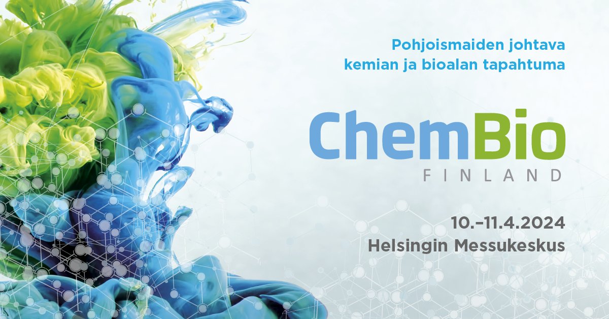 ChemBio Finland järjestetään jälleen ensi keväänä, tuttuun tapaan huhtikuussa! Näyttelyalueen myynti on käynnissä ja tapahtuman ohjelmaryhmät käynnistäneet suunnittelun! 
#ChemBio2024 #Chemistry #Chemicals #Chemicalsafety #Chemicalindustry