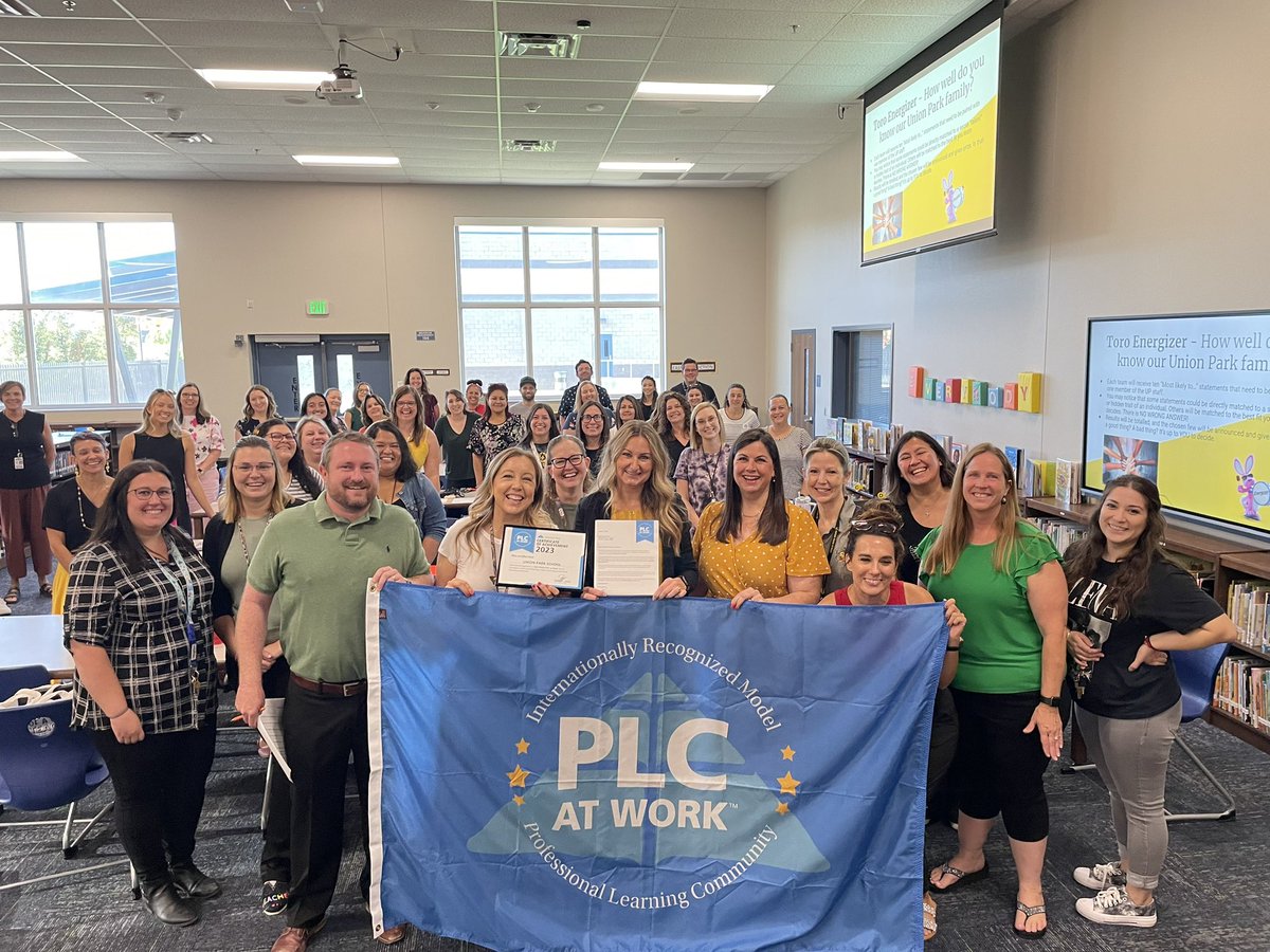 DrFinchDVUSD's tweet photo. The Union Park Toros @DVUSD  @UnionParkSchool became the 13th Model PLC District in AZ.  #commitment to excellence. https://t.co/j3cRW415nM