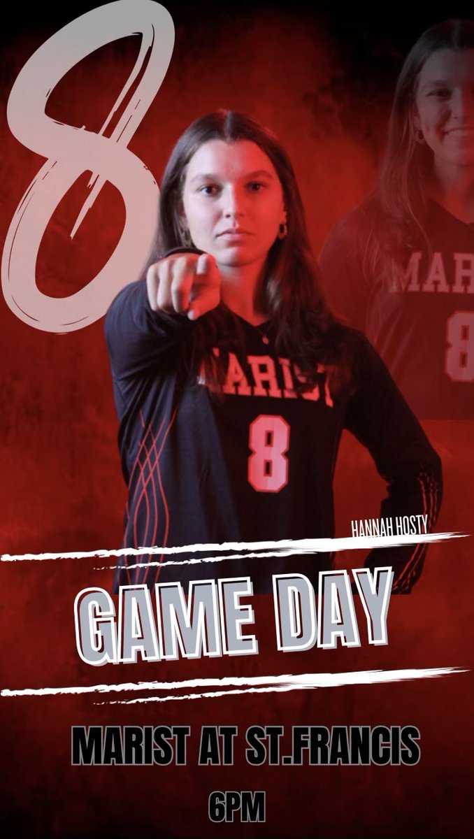 #GAMEDAY RedHawks are back on the road taking on St. Francis at 6pm 👊👊 #PROGRAM🏐💯🫡