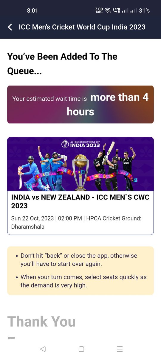 ParutoshDayal's tweet photo. #BookMyShow seriously something wrong with BMS. Can't imagine what's going on, thodi der pehle booking ho rahi thi, stand choose kiya lekin something went wrong bata raha tha ab firse wahi Waiting time chalu. Yeh chal kya raha hai yaaar,seriously sara mood kharab ho gaya🥲😠 https://t.co/CUOZ3sDSHC