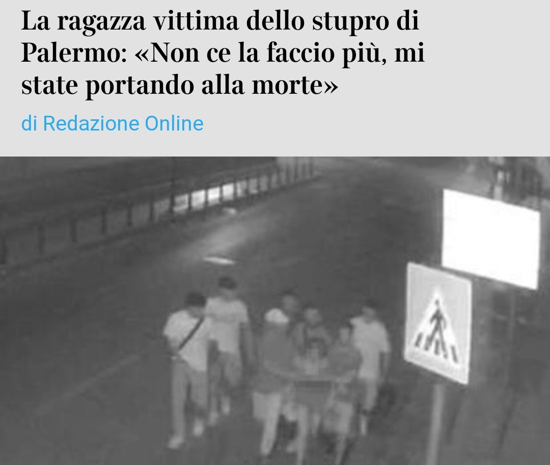 Ditelo a quella cosa inutile del #Giambruno 

#stupro #Palermo