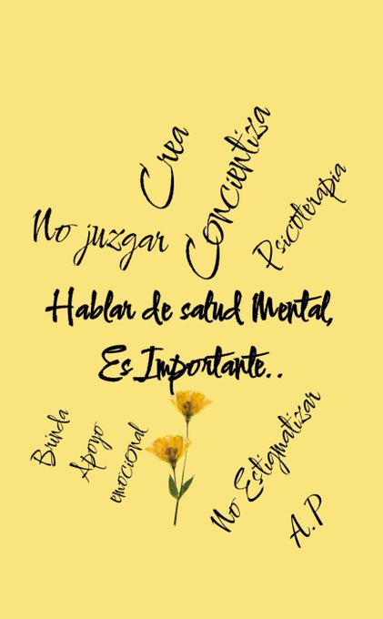 #SaludMental Nuestra salud mental es importante, para nuestro desenvolvimiento como persona cada d&iacute;a<a href="/tag/saludmental"class="tags">#SaludMental</a><a href="/tag/psicolog%C3%ADa"class="tags"><span>#psicolog&iacute;a</span></a>