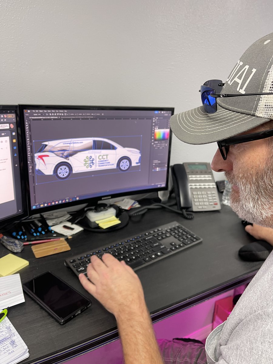 It's a busy busy Tuesday at <a href="/Media1WrapThis/">Media 1 / Wrap This | Ⓜ️1️⃣🇼🇹</a>!

#tuesdayvibe #TuesdayFeeling #tuesday #work #workit #sign #signshop #wrap #wrapshop