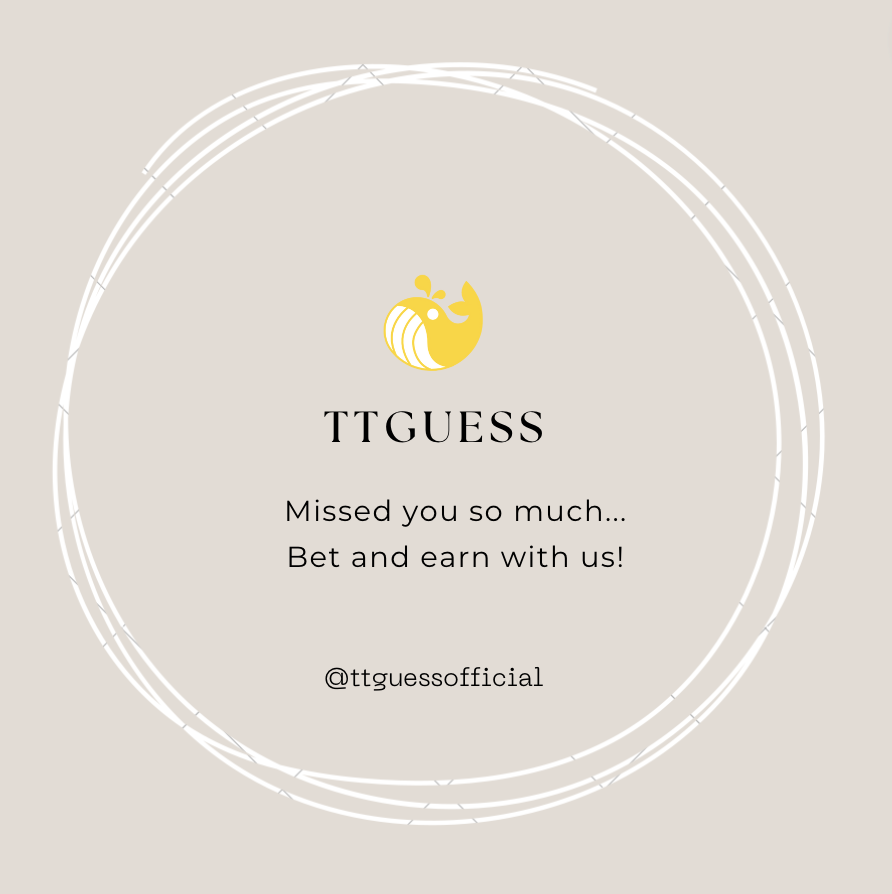 #TTGuess missed you...
Join and bet with us👉ttguess-b5023.web.app