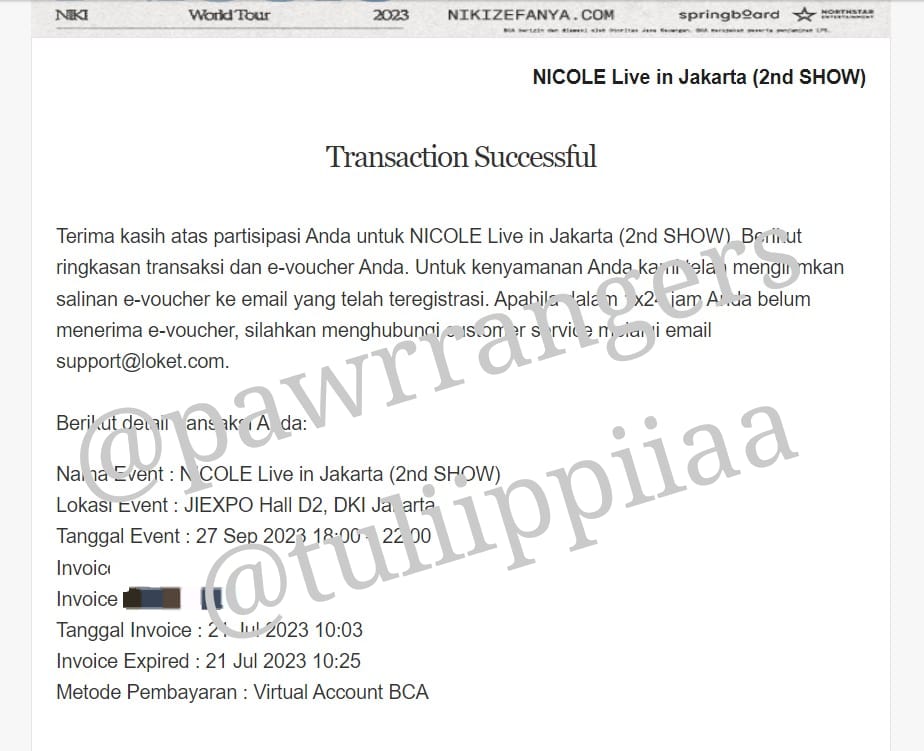 pawrrangers's tweet photo. ‼️ WTS / WANT TO SELL ‼️
tiket NIKI NICOLE World Tour Jakarta
Day 2 - 27 September 2023
Festival - 2 Tix atas nama pribadi
💸: 1.140k idr each tix (normal price) 
still negotiable

dijual karena ada acara praktikum di hari tsb

tags: konser nicole in jakarta niki zefanya 2nd show https://t.co/FvNQhIM8KC