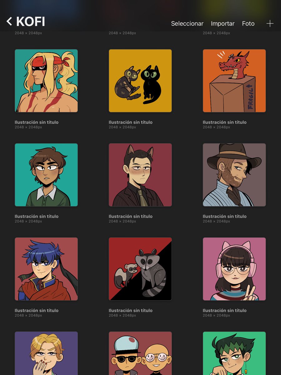 「opening icon cxmmissions for 40€ !most r」|ángela zapata (fantasmiyo)のイラスト