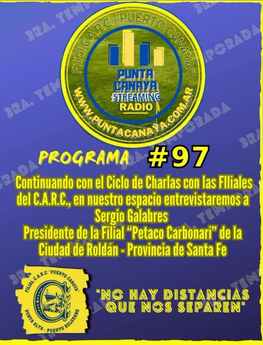 CarcCanaya's tweet photo. Se viene el #97 de "Punta Canaya Streaming Radio"
Hoy Martes 20:05 hrs. 
En la segunda imagen te damos el detalle d como escucharnos e interactuar con nosotros (cambiamos de servicio de difusión de nuestro espacio) 
🇺🇦🇺🇦🇺🇦🇺🇦 "No Hay Distancias Que Nos Separen" 🇺🇦🇺🇦🇺🇦🇺🇦
#CARC #RC https://t.co/W6TtGGCBHE
