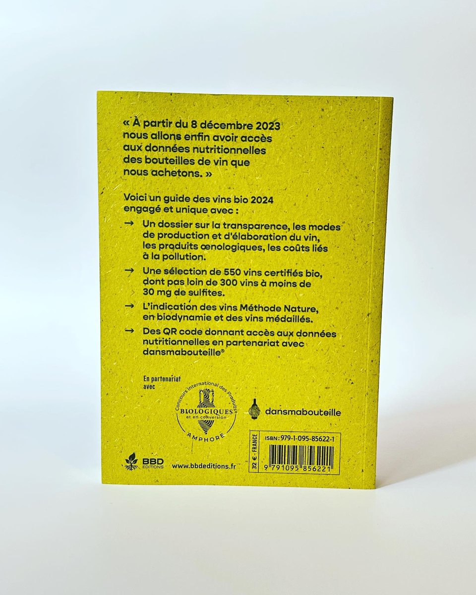 Le guide des vins bio 2024 de Pierre Guigui sort le 11 septembre 2023 dans toutes les bonnes librairies. En partenariat avec <a href="/dansmabouteille/">dansmabouteille</a> 🔎🍷🌱🌍