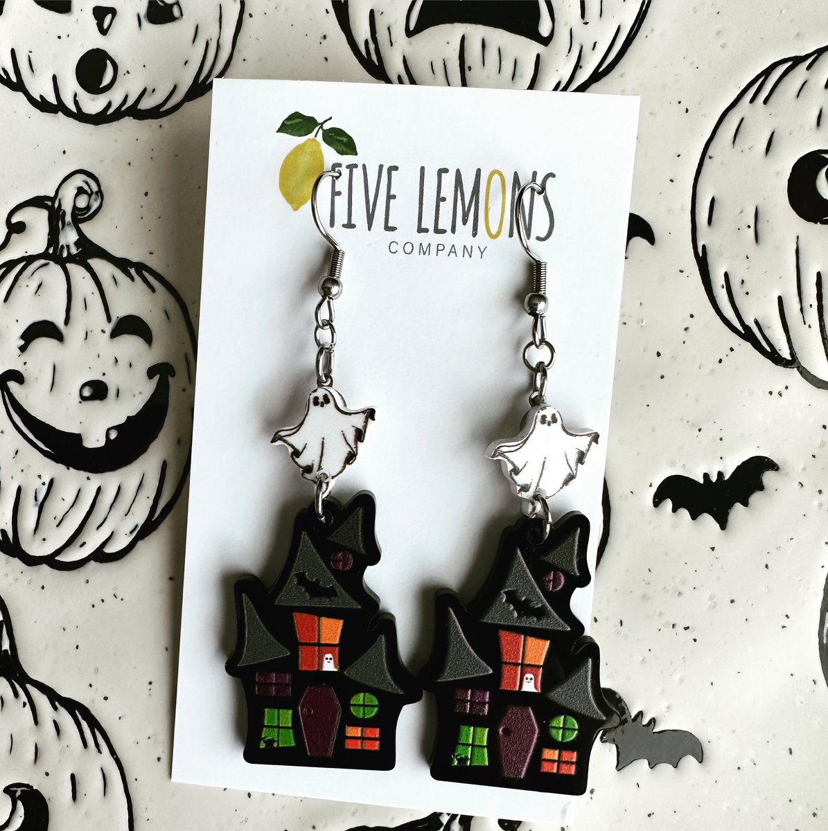 5LemonsCompany's tweet photo. Haunted House Dangles!!

These will be dropping this Friday for my Official Halloween Release.

Save this post as a reminder that you need to grab them!

🎃🎃🎃🎃🎃
.
.
.
.
.
#etsy #shopetsy #etsyseller #acrylicearrings #spookyseason #itsalwayshalloween #halloween #falloween https://t.co/zoEcUUHyp5