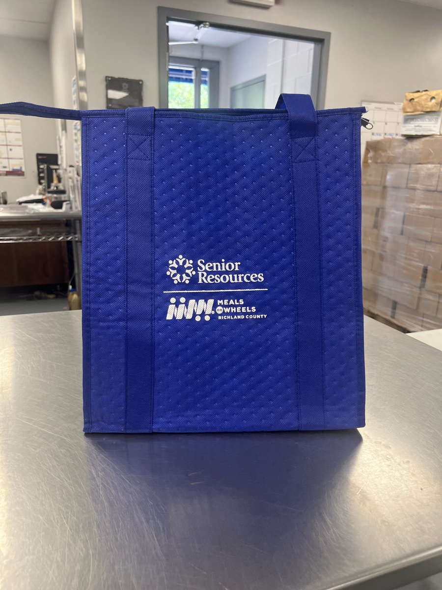 When seniors see a volunteer walking to their door with this bag, they know they are about to receive a friendly hello and a hot nutritious meal. For some of our clients, this is the best part of their day and the only social interaction they get. #DoGoodFeelGood