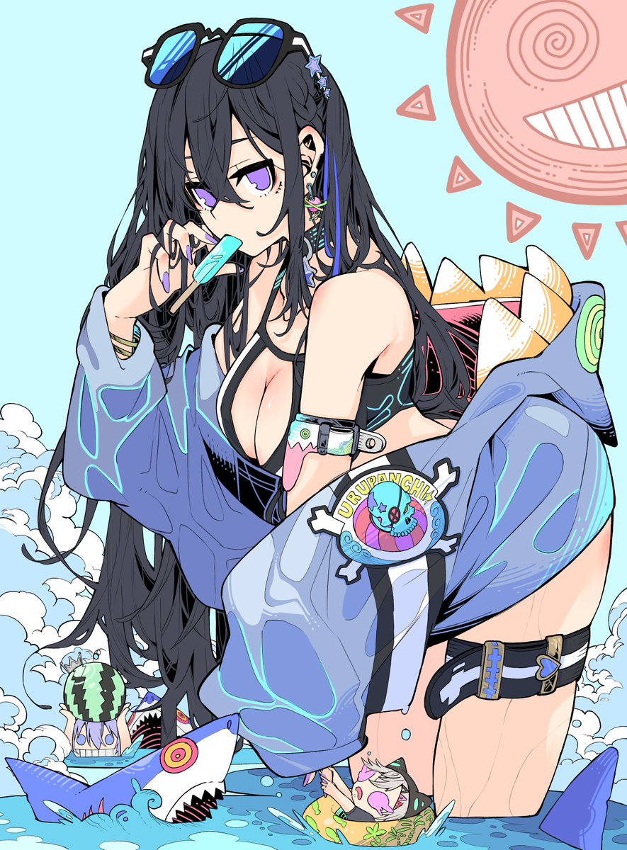 「夏の瀬#一ノ瀬の絵 」|鉄坊やのイラスト