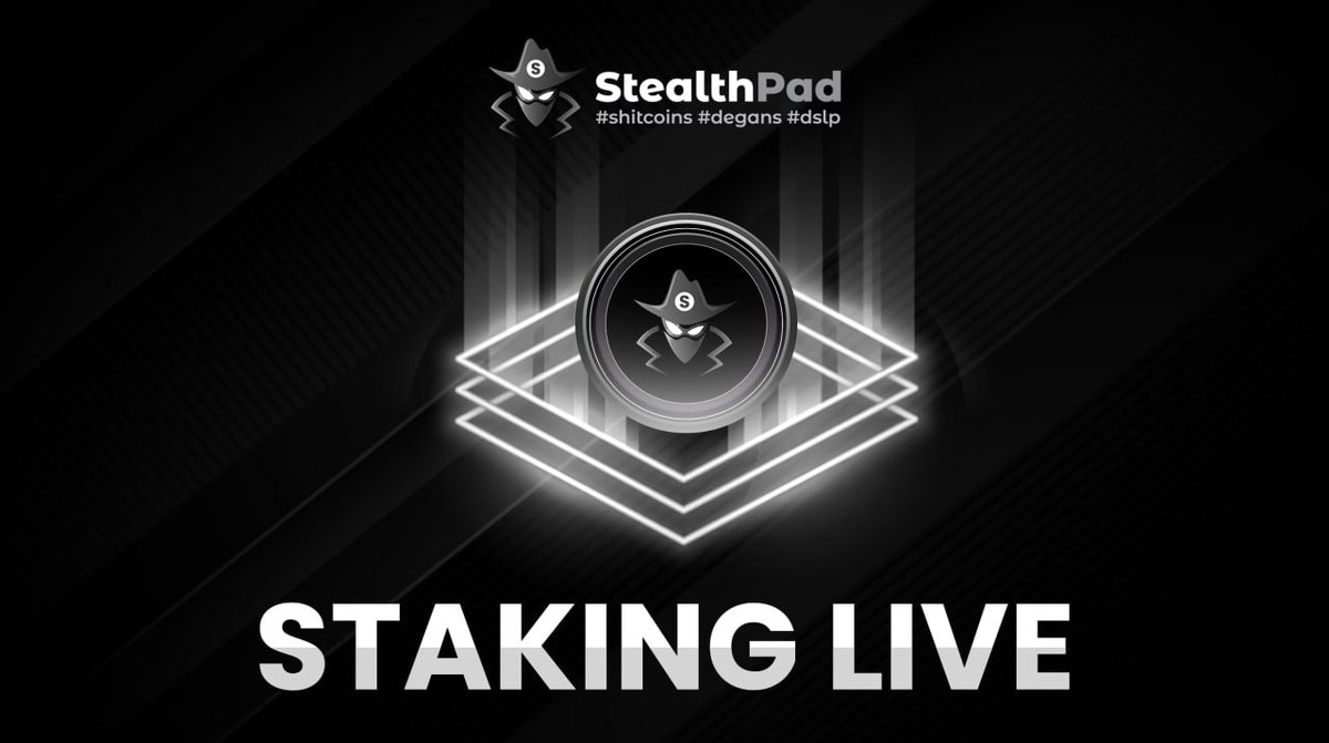 stealthpadxyz's tweet photo. ANNOUNCEMENT 🔥🔥🔥

Staking is Now live on the platform. Anyone can create staking for their token also.

Visit the staking portal at
https://t.co/rZykLFpXvi

#STEALTH #STEALTHPAD https://t.co/etLYe6x5gi