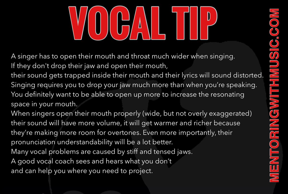 #TipTuesday: A good vocal coach sees and hears what you don’t and can help you where you need to project 🎤 

#singbetter #voicetraining #vocalexercises #thevoice #singing #singinglessons #singer #voicecoach #vocalcoach #faithbased #stagepresence #confidence #vocaltip #singingtip