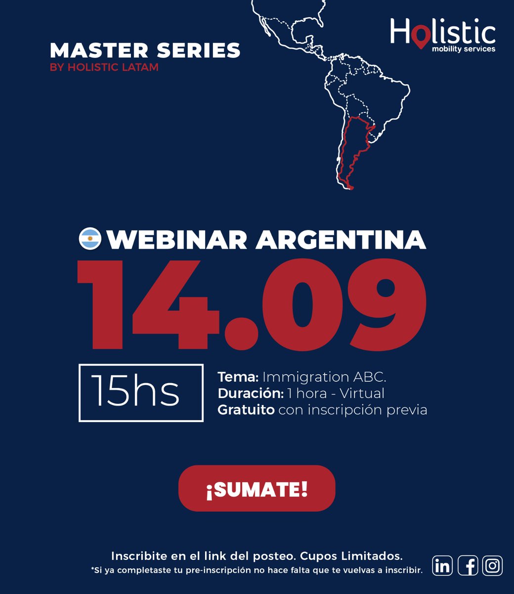 HolisticRelo's tweet photo. Marca tu calendario 🗓️ porque la #MasterSeriesARGENTINA está oficialmente programada y confirmada para el jueves 14 de septiembre a las 15hs (Hora Argentina).

Asegura tu lugar registrándote ahora mismo a través de este enlace:👇🏼
https://t.co/AGHAQRNuL3

¡Te esperamos! https://t.co/MzCzhGw2Z7