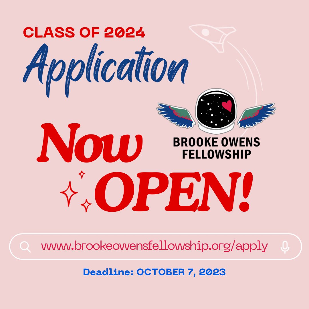 Through the Brooke Owens Fellowship, you will receive a paid internship at a top aerospace company, mentorship from senior and executive-level aerospace professionals, and access to a network of other passionate and extraordinary gender minorities in aerospace.