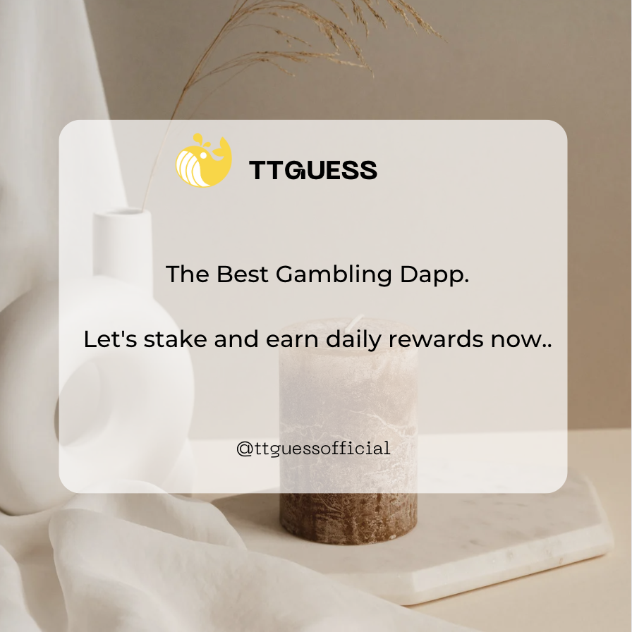 #TTGuess Your favorite gambling Dapp is here.
Join and earn rewards now👉ttguess-b5023.web.app