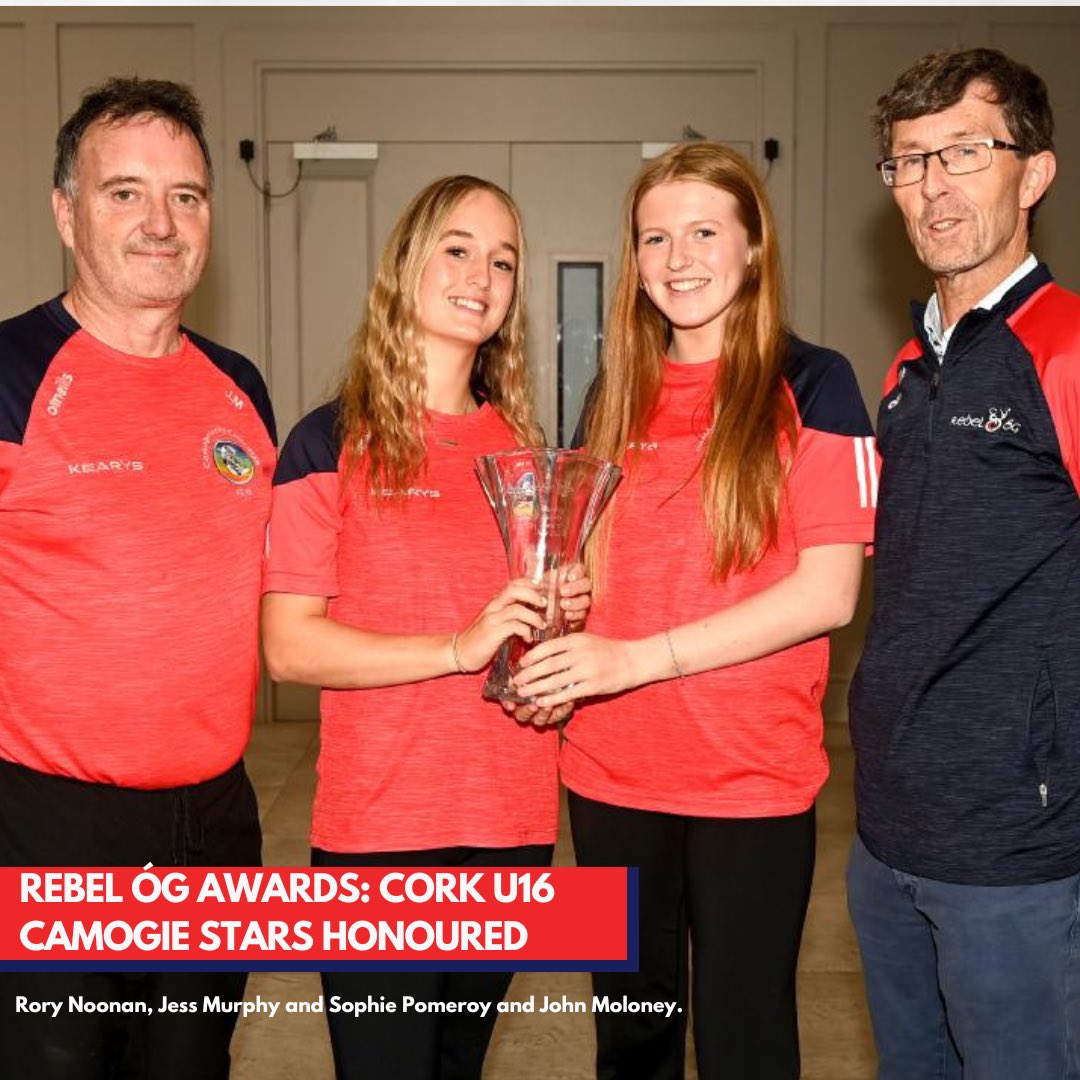 Pics: The July winners of the Rebel Óg monthly awards are the Cork U16 camogie team.

Read more here: echolive.ie/corksport/arid… 
<a href="/RebelOg_/">Rebel Og</a> #cork #corksport