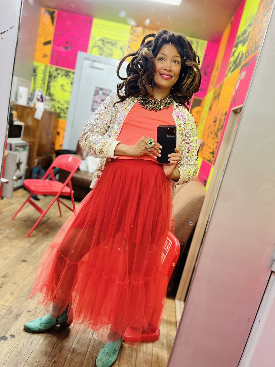 Belfast!— The green room inspired my outfit for the show.