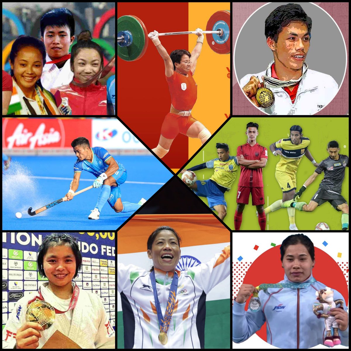 🚴‍♀️ Manipur's athletes are a living example that greatness can emerge from anywhere, proving that talent, determination, and hard work transcend all barriers. 🚴‍♂️💯 #NationalSportsDay #ManipurChampions
#NationalSportsDay
#ManipurPrideOfIndia
#MeiteiHaiTohVikasHai

<a href="/PMOIndia/">PMO India</a>