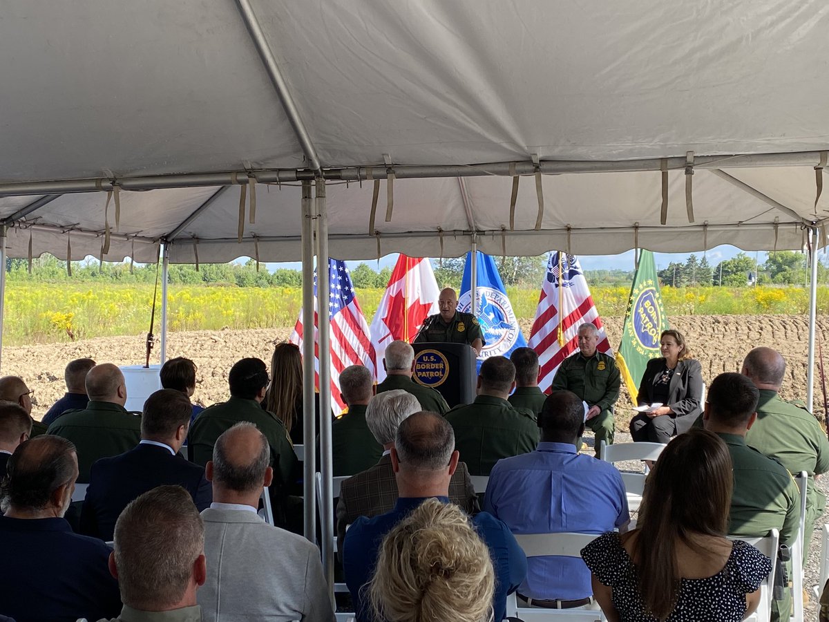 SheriffCar70's tweet photo. Congratulations to the US Border Patrol on the groundbreaking of their new Niagara Falls station!  Our local Border Patrol Agents are great partners to local law enforcement here in Niagara County. https://t.co/82wVL9voQw