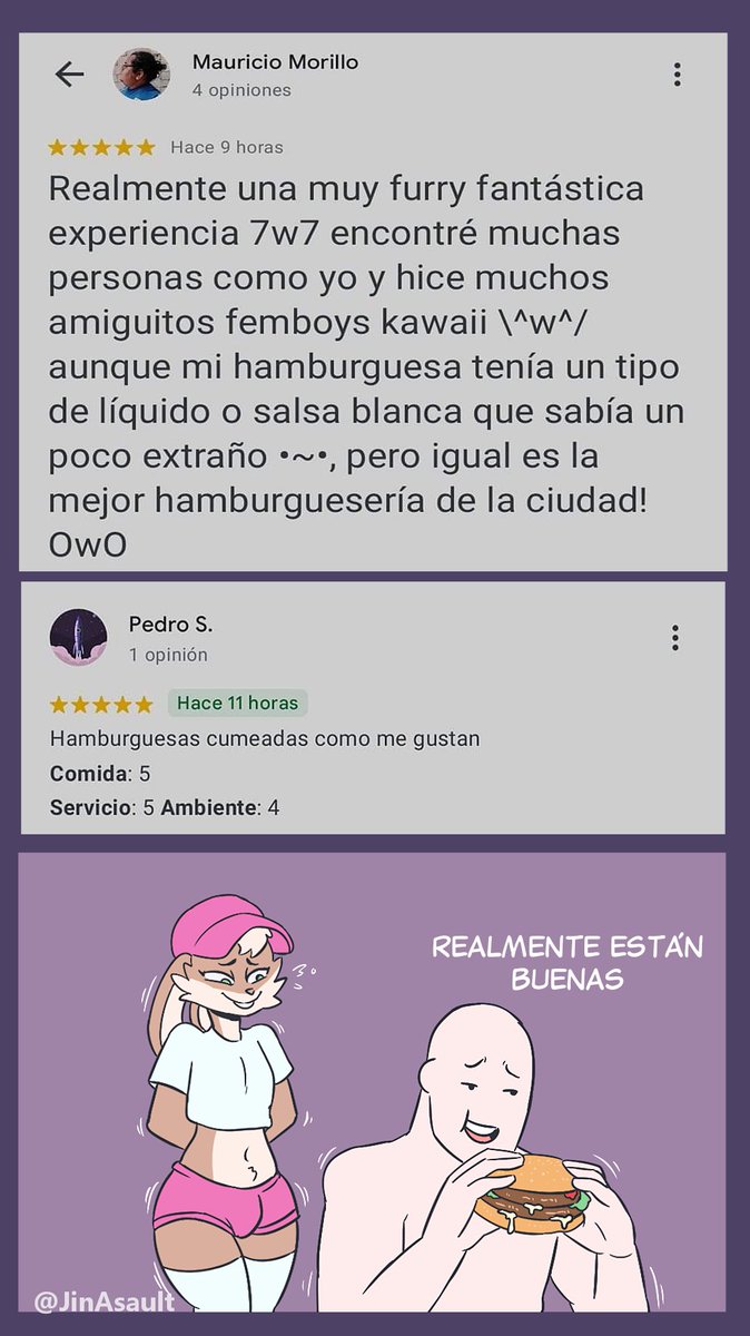 JinAsault's tweet photo. Debería hacerle publicidad a Femboys furrys burger https://t.co/wyygU0CK3x