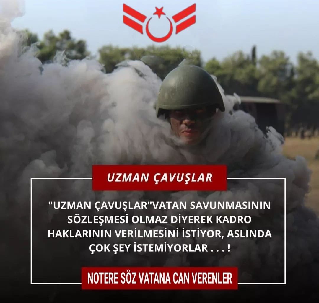 alitilkici38's tweet photo. 3269 sayılı Kanundada belirttiği gibi #UzmanÇavuş’ların Tsk’lerine alım nedenleri olan;
Krtitik Kadro ve Görevlerde Devamlılık Kadro İle Sağlanır, Sözleşme İle Değil!

Cephe'de en önde, hak alırken en arkada kalan Uzman Çavuş'lar KADRO'lu olarak görev yapmak istiyor.
#VebalVar https://t.co/YwHJWeP3lt