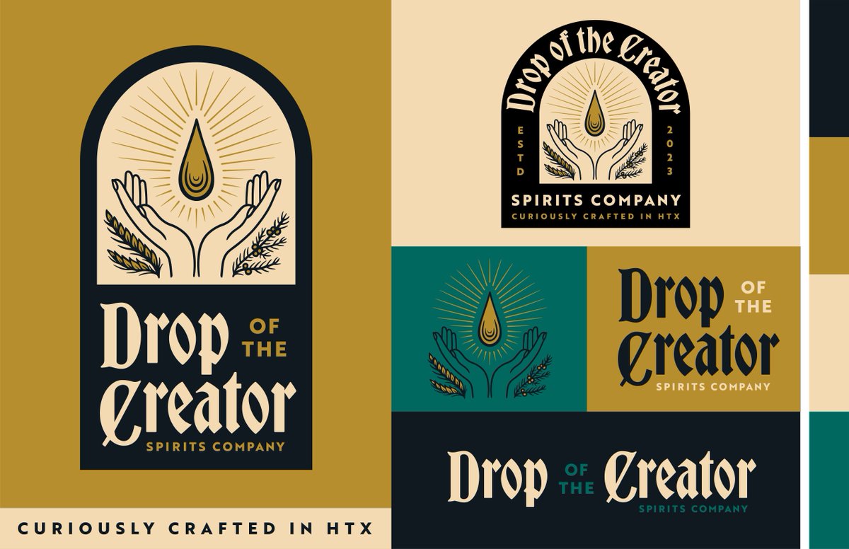 We're excited to create a logo and brand guidelines for Drop of the Creator as the brand prepares to launch in Houston! #craftdistillery