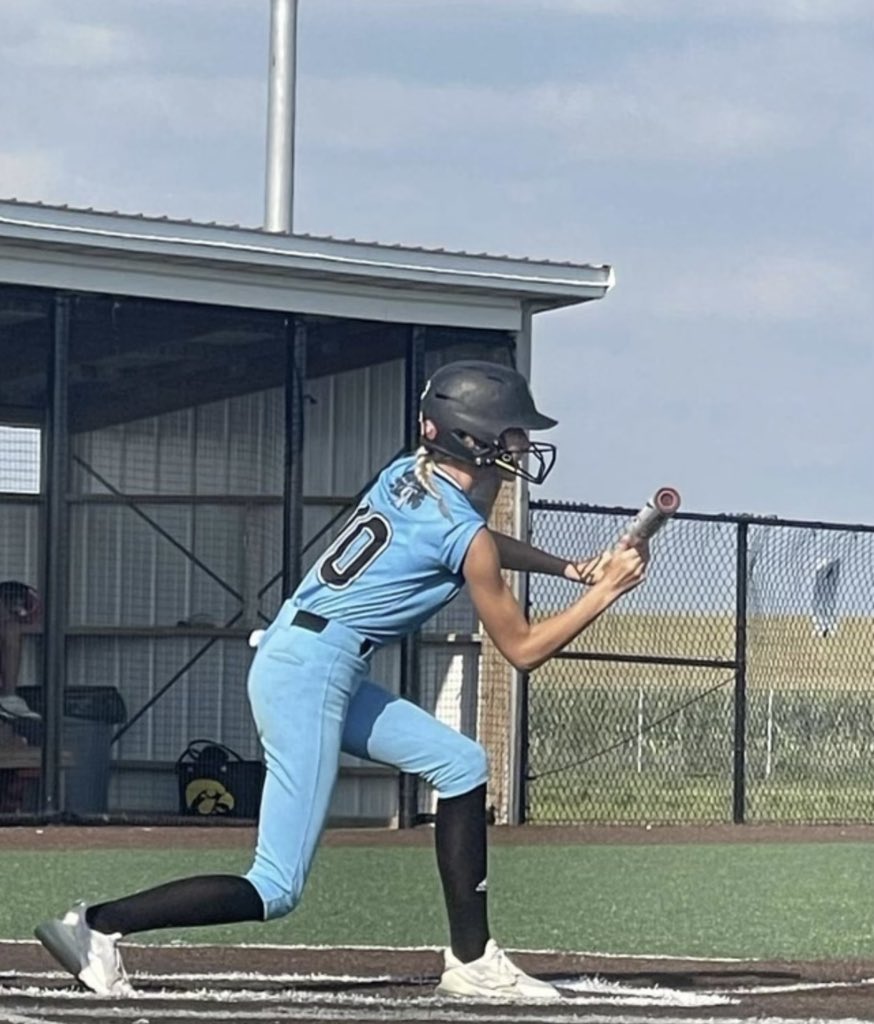 Player Spotlight - Kylee Pexa - Class of 2027

High School - Dunkerton

Favorite Position - Centerfield
Favorite Color - pink
Role Model - my sister 
Future Goals - college scholarship
Favorite Show - outer banks

<a href="/KyleePexa/">Kylee</a>