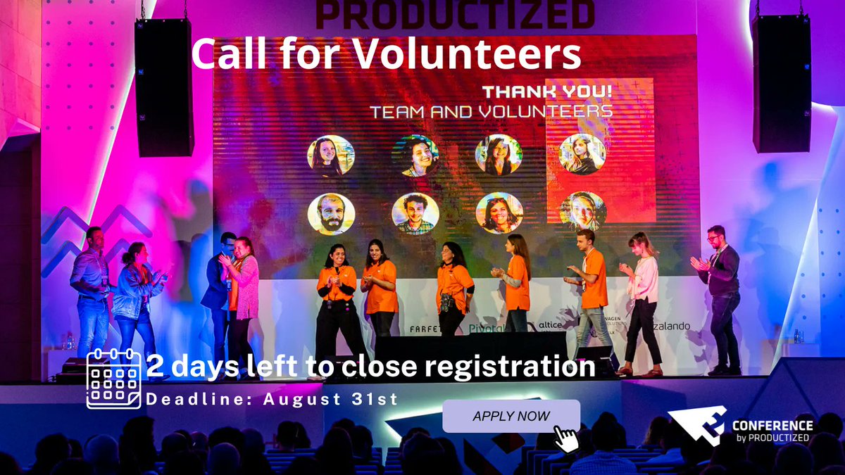 ProductizedConf's tweet image. 🗓️🚀 In just 2 days, we&apos;re closing the doors to our incredible volunteer team. Mark your calendars and be ready to seize the opportunity!  [forms.gle/Swc4heQKNo35ib…]
#Productized23 #SummerPosts #VacationVibes #BusinessInSummer
